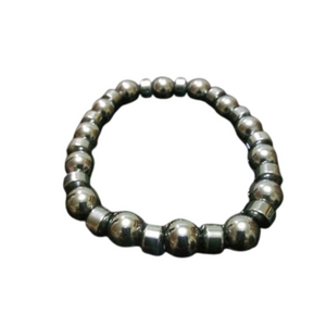 HEMATITE BEADED BRACELET